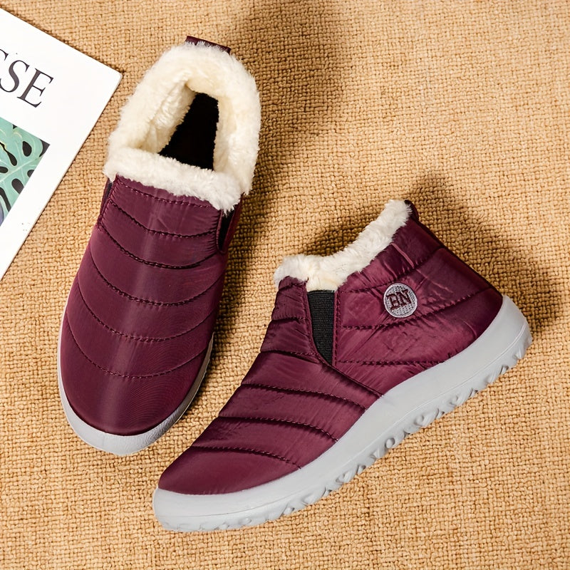 [Plush Snow Boots] Warm And Plush Women's Winter Snow Boots | Short, Thickened, Flat-Soled Footwear, Shoes