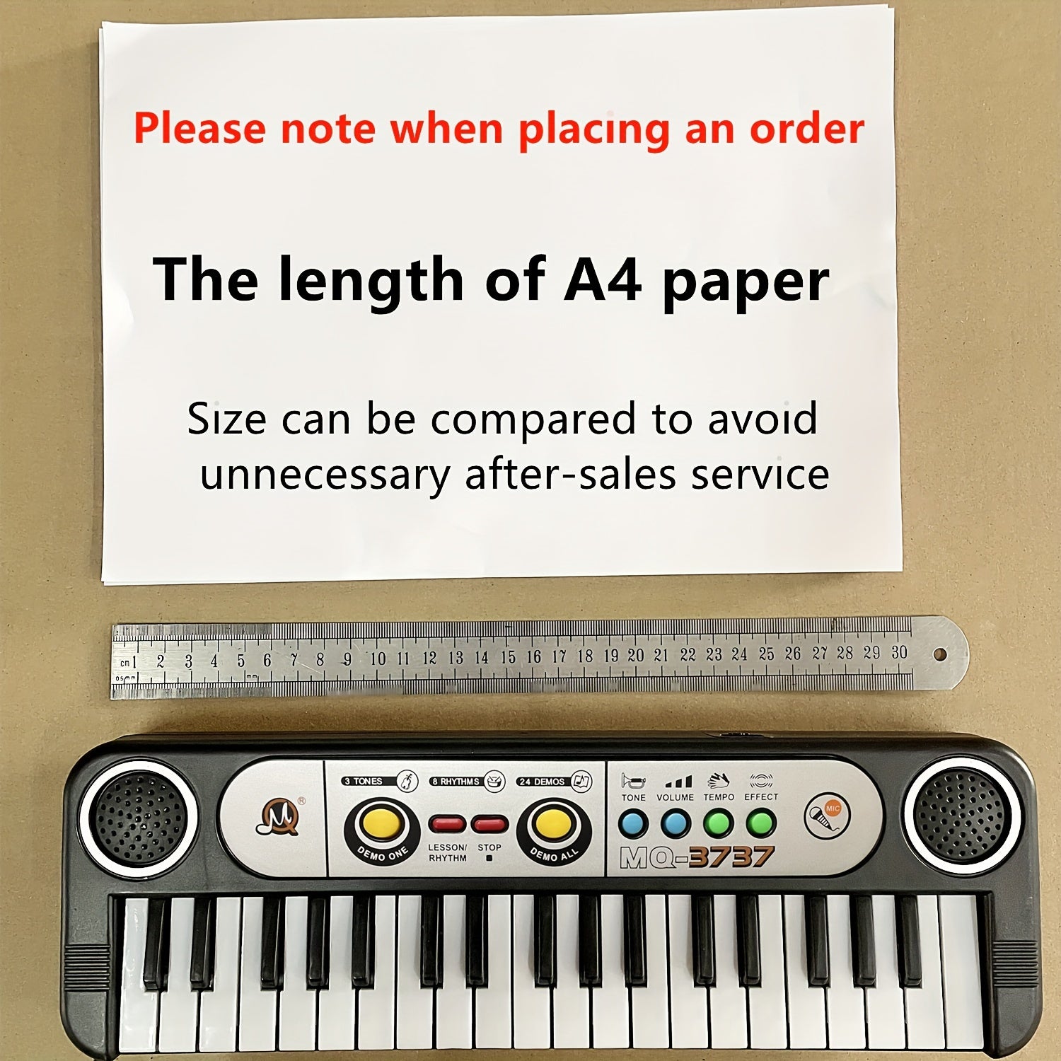 Monophonic 37-Key Electronic Piano for Children -6,