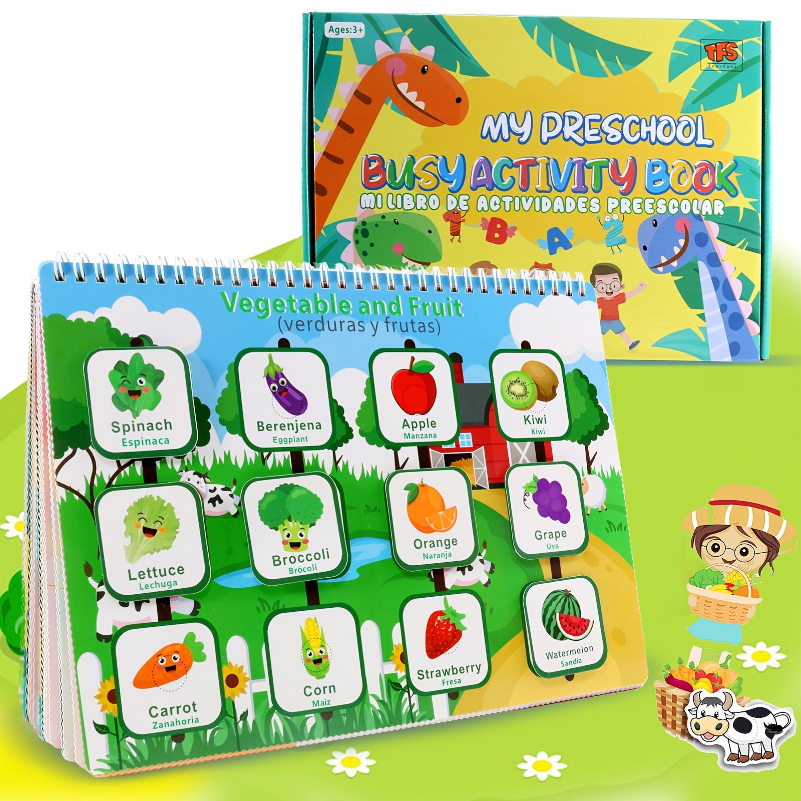 Shining Energy Busy Book: Preschool Learning Activities Kids Age 3 4 5 Toys Newest 32 Themes Educational Autism Learning Material Gifts Boys Girls Halloween Christmas Gift