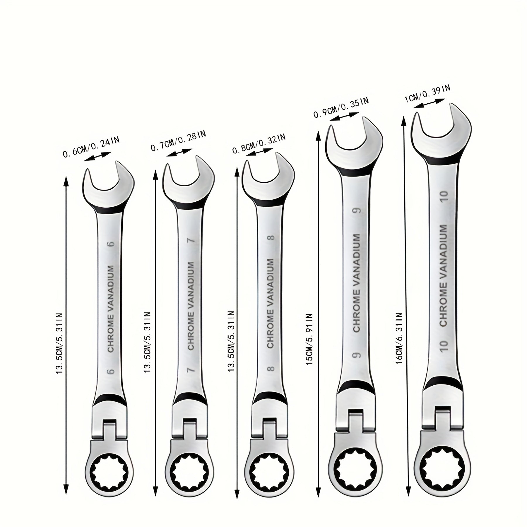Dynamic Ratchet Wrench - Double-Headed Two-Way