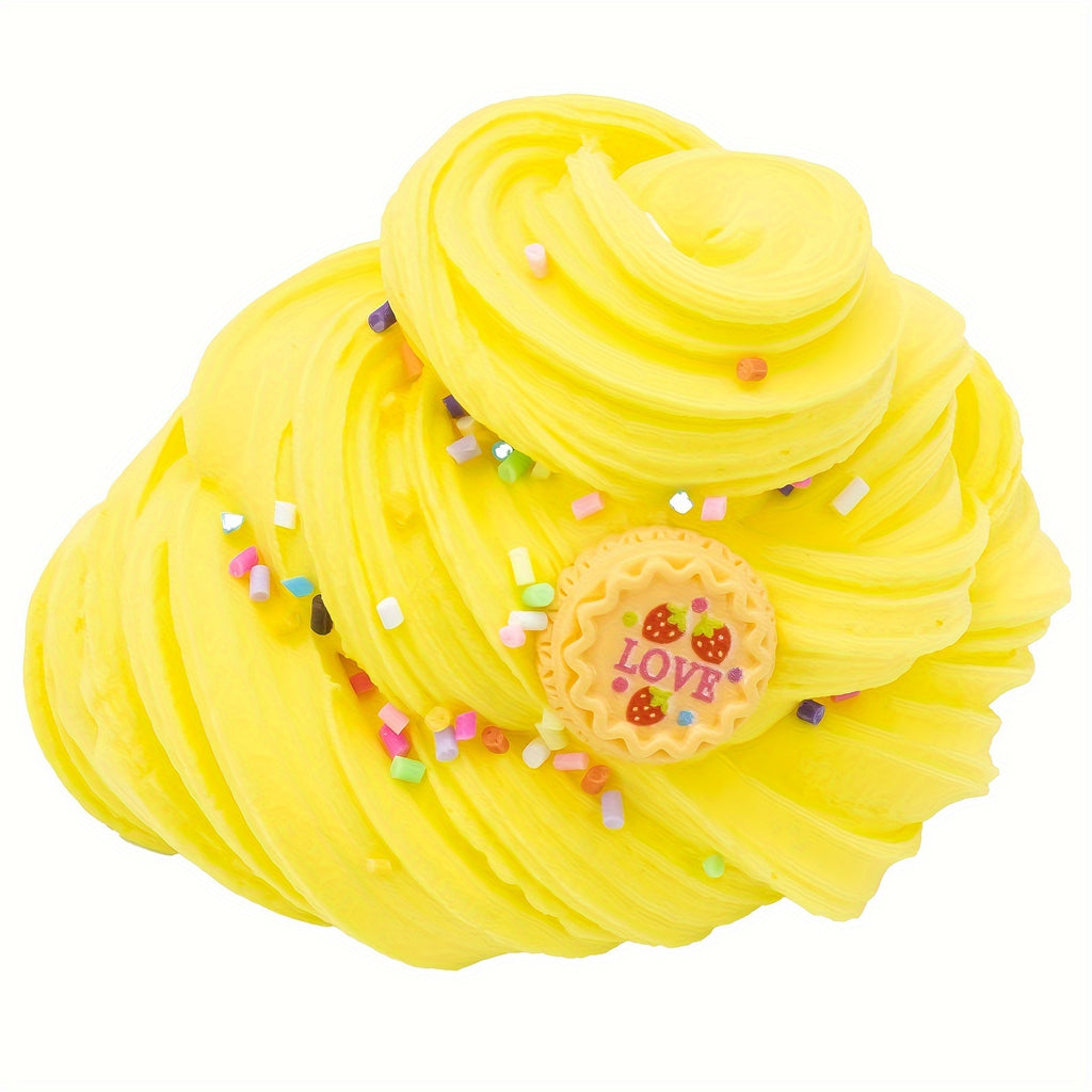 1pc 2.37oz Strawberry Cherry Cake Ice Cream Butter Slime, Super Soft And Non-Sticky Slime Party Favors, Slime Toys, Christmas Gifts