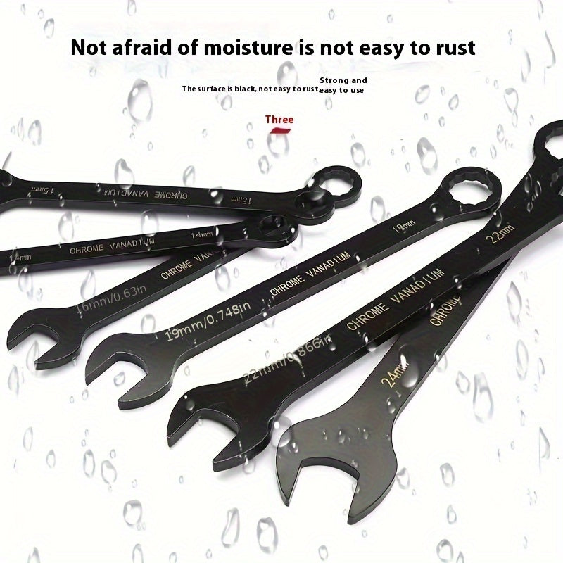 14pcs Industrial-Grade Dual-Purpose Combination Wrench Set
