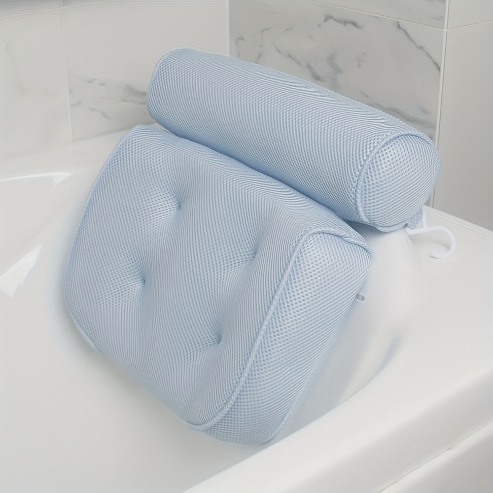 1pc Luxury Spa Bath Pillow with Strong Non-Slip Suction Cups for Comfortable Bathing and Support of Head, Back, Shoulder, and Neck, Valentine's Day gift for girlfriend
