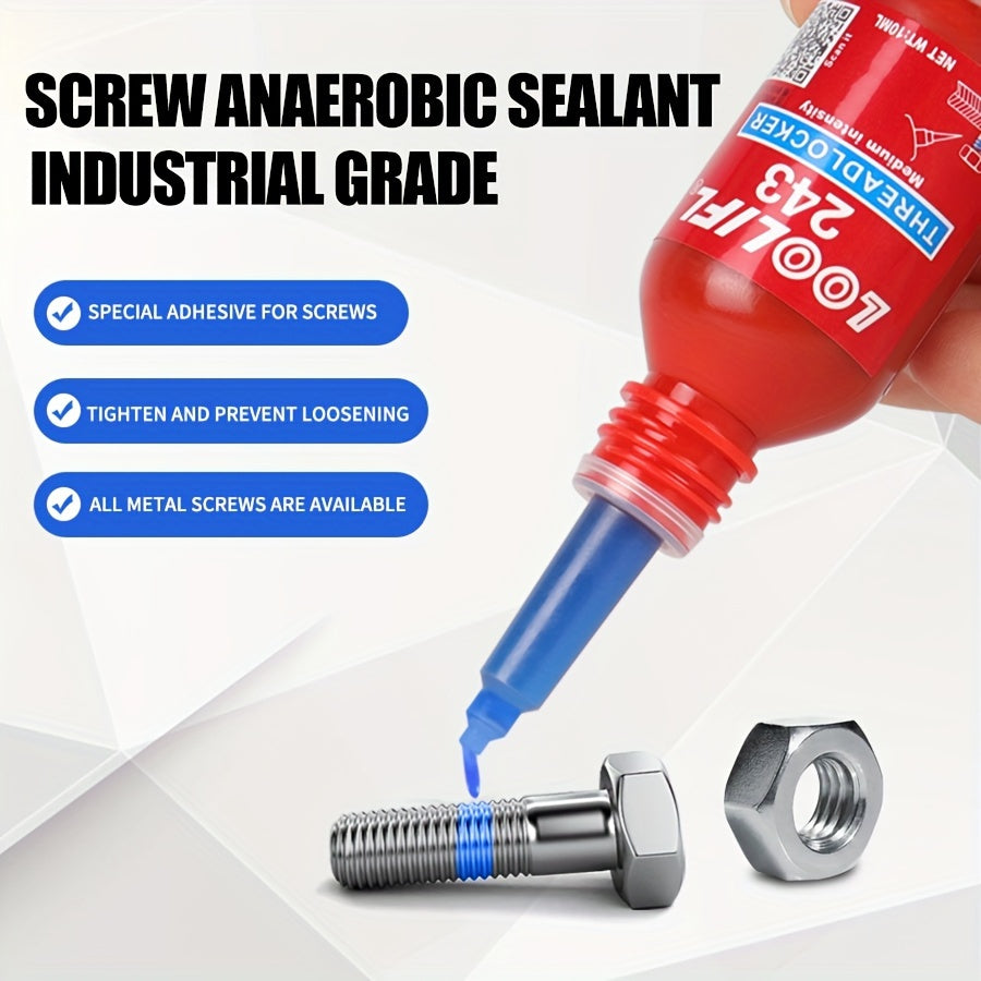 1/3pcs Multifunctional Vitamin Adhesive 222/243 Medium High Strength Screw Glue Medium High Strength Automotive Special Screw Glue Anti-slip Fastening Anaerobic Glue Removable And More