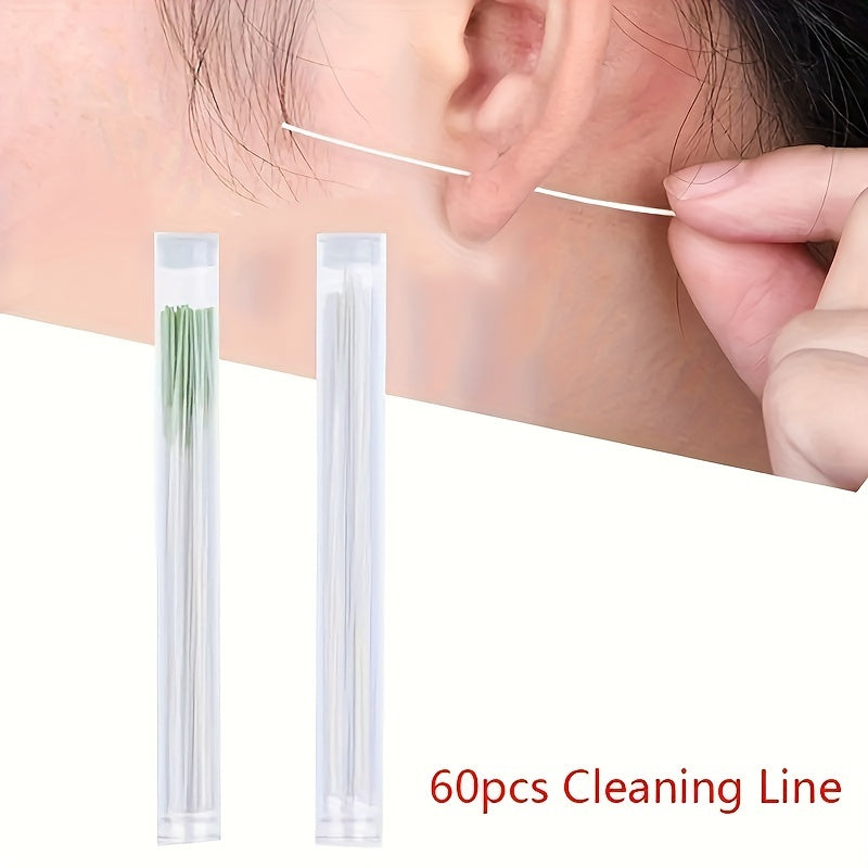 60pcs Ear Cleaning Kit - Effective Ear Hole Cleaner Tool for Removing Dirt, Eliminating Odor, Preventing Blockage, and Promoting Hygiene - Essential Bathroom Cleaning Supplies for Back to School