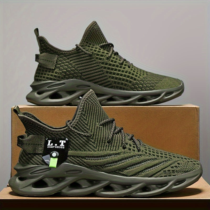 Men'S Lightweight Fashion Plus Size Casual Sports Shoes | Elastic Sole, Slip-On Closure, Fabric Upper, MD Sole, Wide Fit