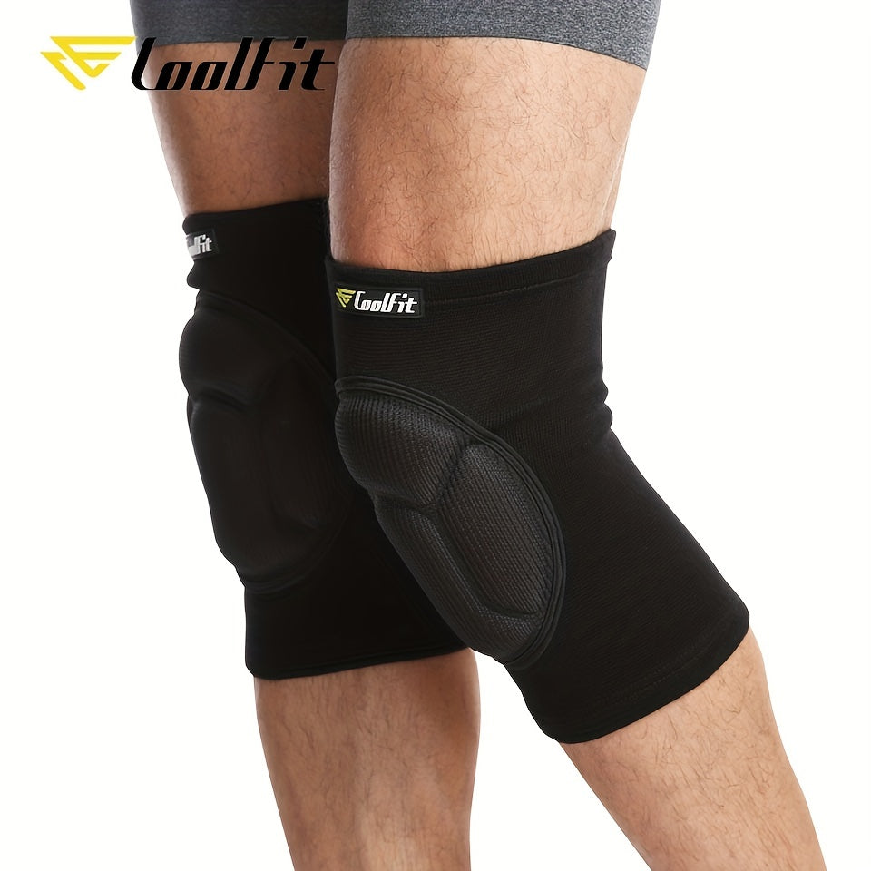 2-Pack Coolfit Thickened Sports Knee Pads for Dance and Streetwear