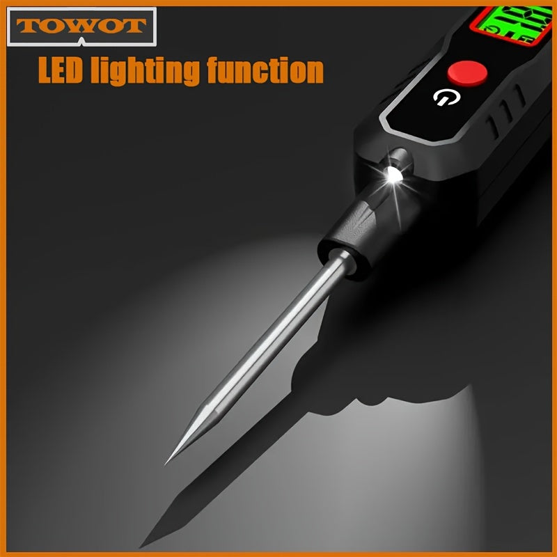 1pc Automotive Circuit Tester Automotive Troubleshooting And Maintenance Circuit Tester Digital Backlight Display For Automotive Circuit Voltage Tester
