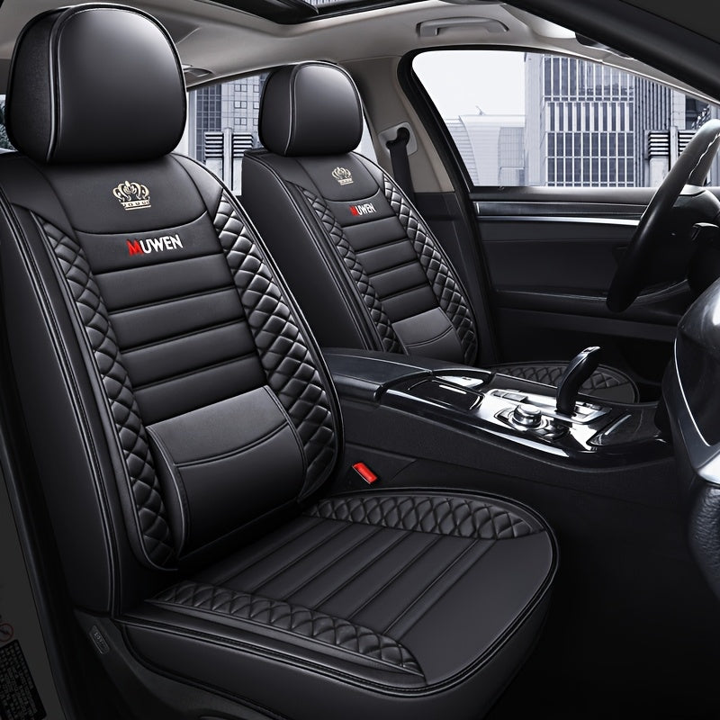 5pcs Full Seat Breathable Car Seat Covers, Suitable for 5 Seats -