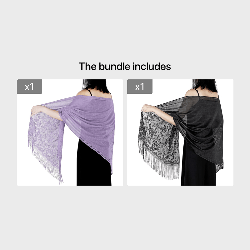 Solid Shawls Wraps For Evening Dresses Lightweight Scarfs For Women With Fringe Floral Lace Scarf For Wedding Party