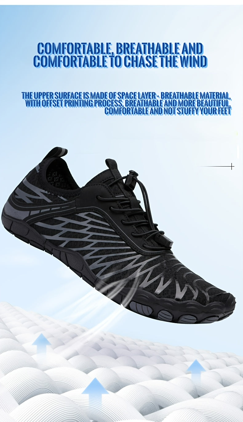 Adventure, Versatile Quick-Dry Footwear for Surfing, Swimming, Beach Tennis & Volleyball - Breathable Mesh & Durable Rubber Sole