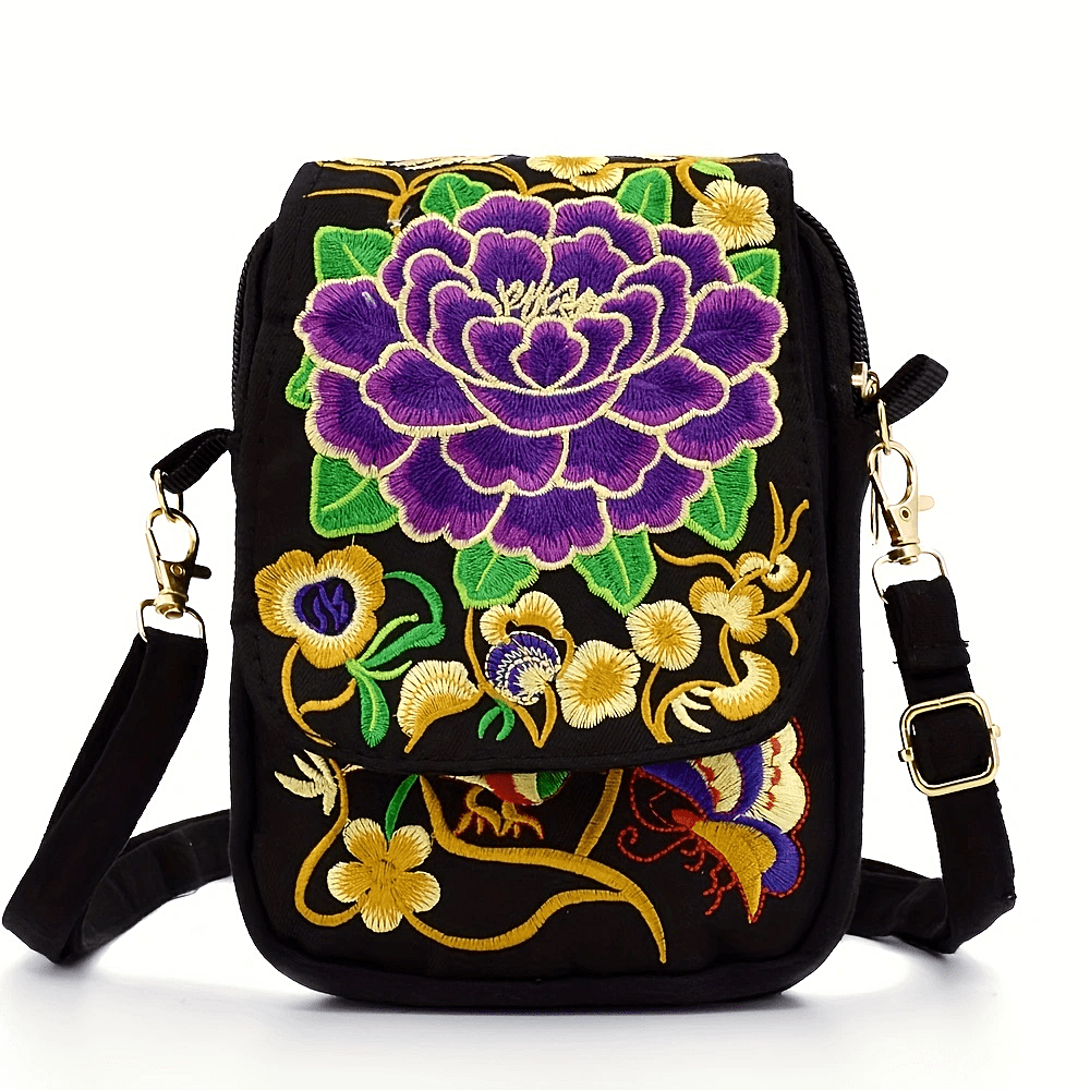[Embroidered Crossbody] Lightweight Crossbody Bag