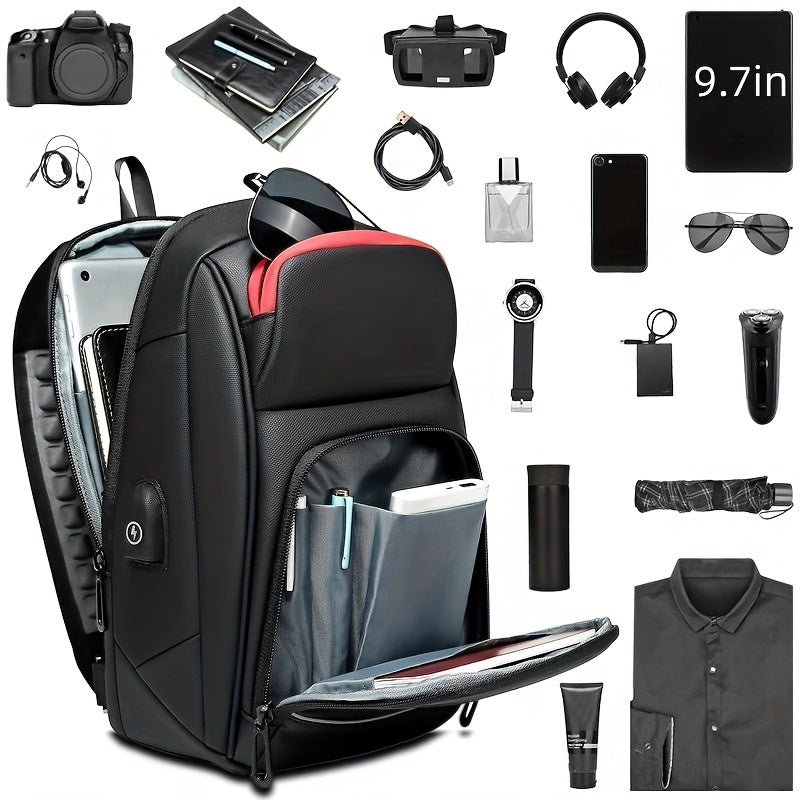 ReSilvery New Men's Chest Bag Business Single Shoulder Bag Large Capacity Crossbody Bag Breathable Casual Sports Bag