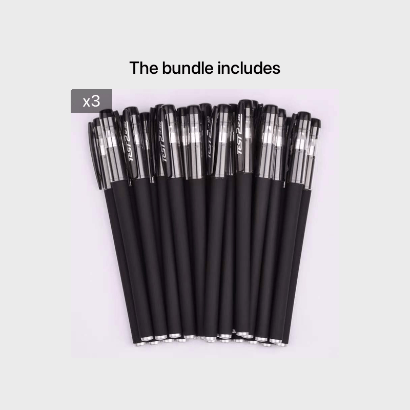 10-Piece Gel Pen Set - Perfect For Students, Exams, Office & School -