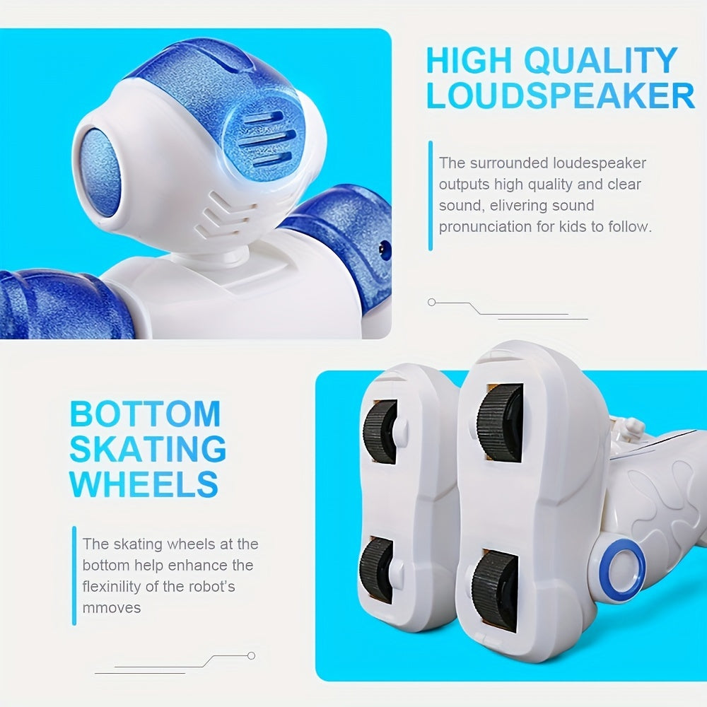 RC Robot Toys for Kids, Remote Control Robot Toys with Gesture & Sensing Programmable Dancing, Walking, Singing, Rechargeable Intelligent Robot, for 8 Age+ Year Old Birthday