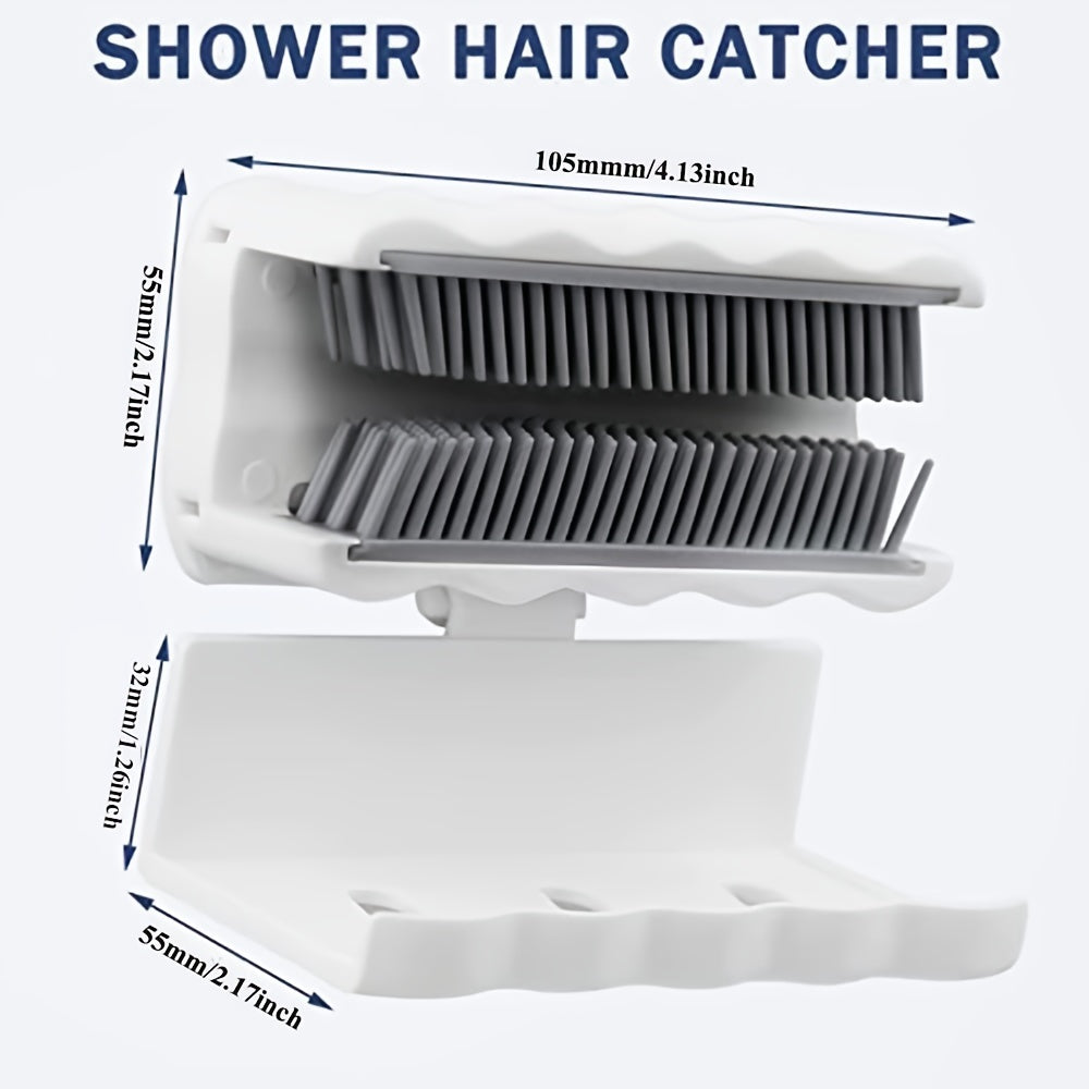Premium Shower Hair Catcher - 1pc Set - Effectively Traps Hair, Prevents Clogs, Hassle-Free Cleaning for a Sparkling Shower