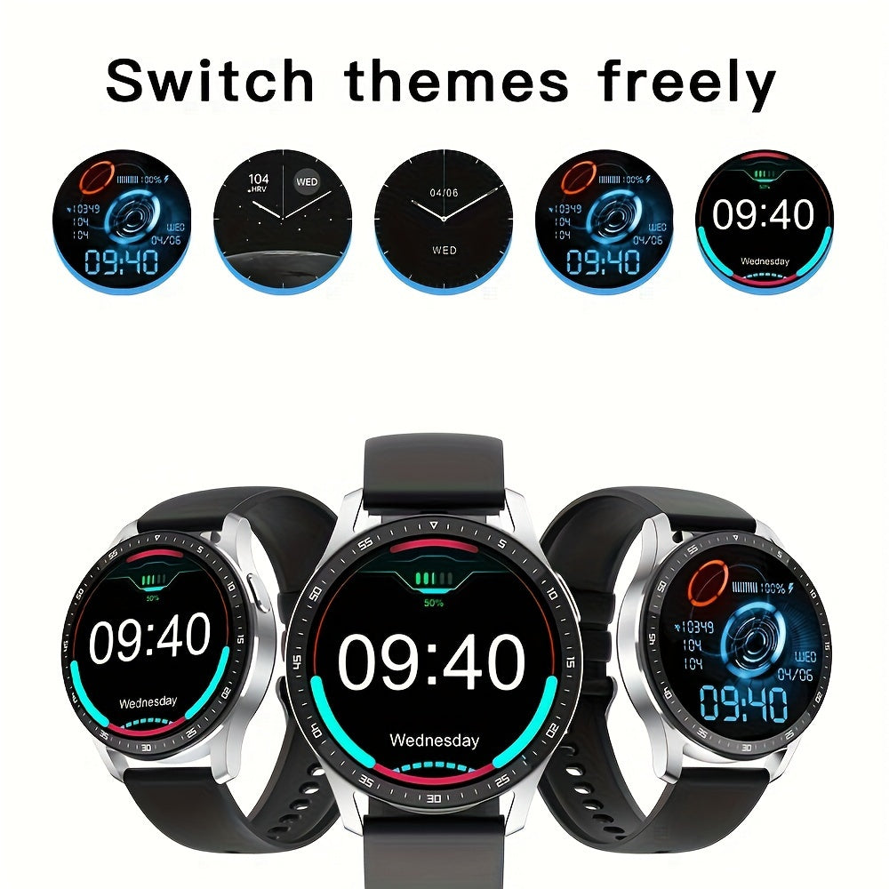 2-in-1 Smart Earphones Watch - Built-in Earbuds, Sports Waterproof, Hands-Free Calling, Compatible with Android and iPhone, Unisex Design for Men and Women