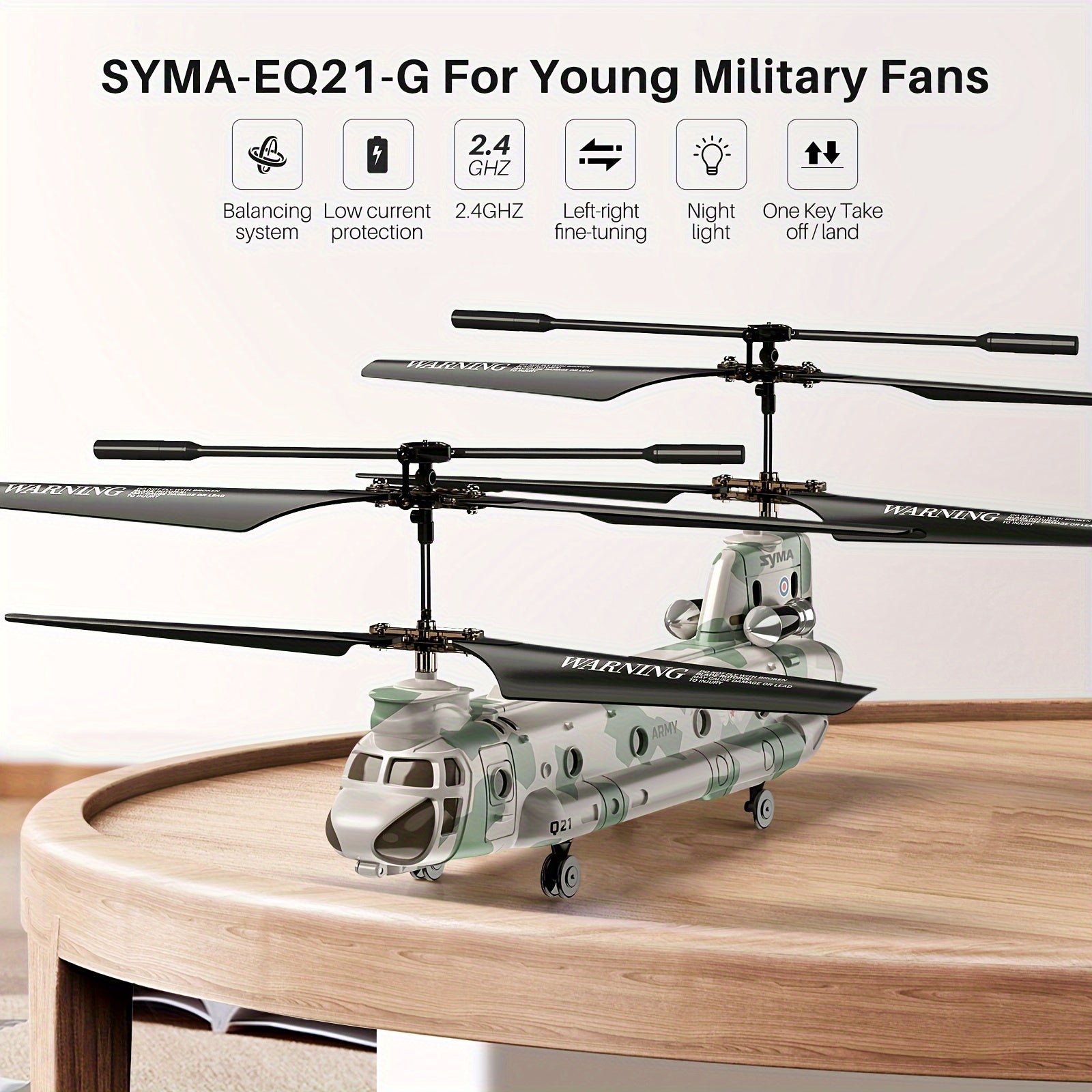 SYMA RC Helicopter Toy, Remote Control Helicopter Q21 Aircraft With Altitude Hold, One Key Take Off/Landing, 3.5 Channel, Gyro Stabilizer, RC Airplane Toys For Kid Boy Girl Beginner Playing Indoor