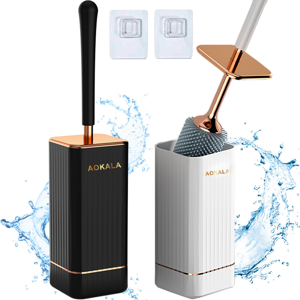 Aokala Toilet Brush And Holder, Elegant Toilet Bowl Brush Set