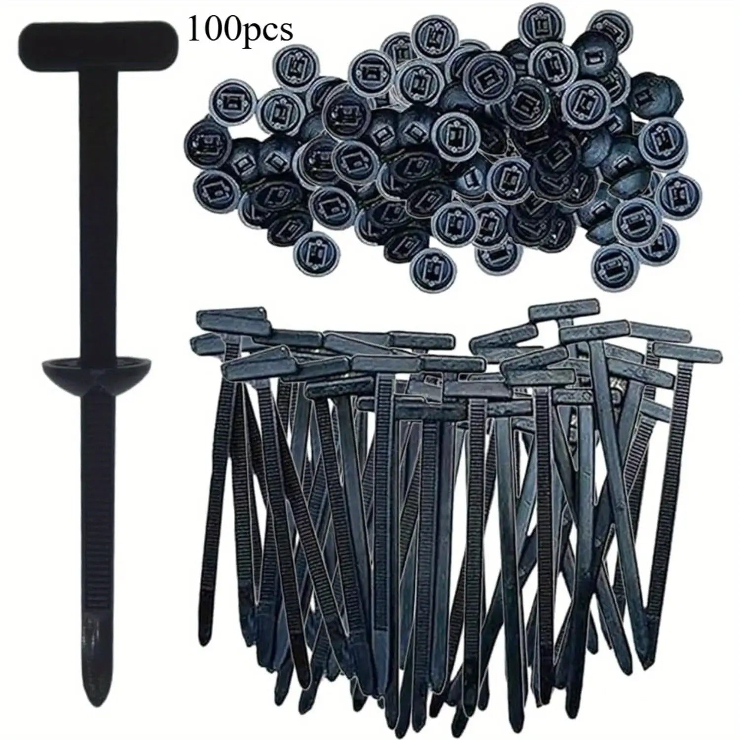 100/20/30/50pcs Heavy-Duty Nylon Cable Tie Buckles - Heavy Duty Plastic Cable Ties