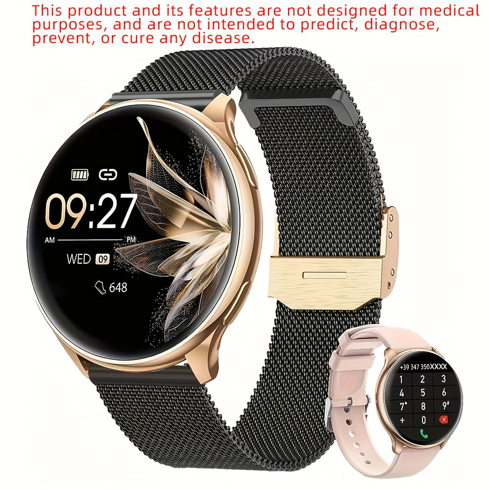 Smartwatch with Wireless Call/Dial, Female Functions, Sleep, 19 Sports Modes, Music Player, Pedometer - Perfect Birthday Gift for Men & Women, Christmas, Halloween, Smartwatches For Android & Ios