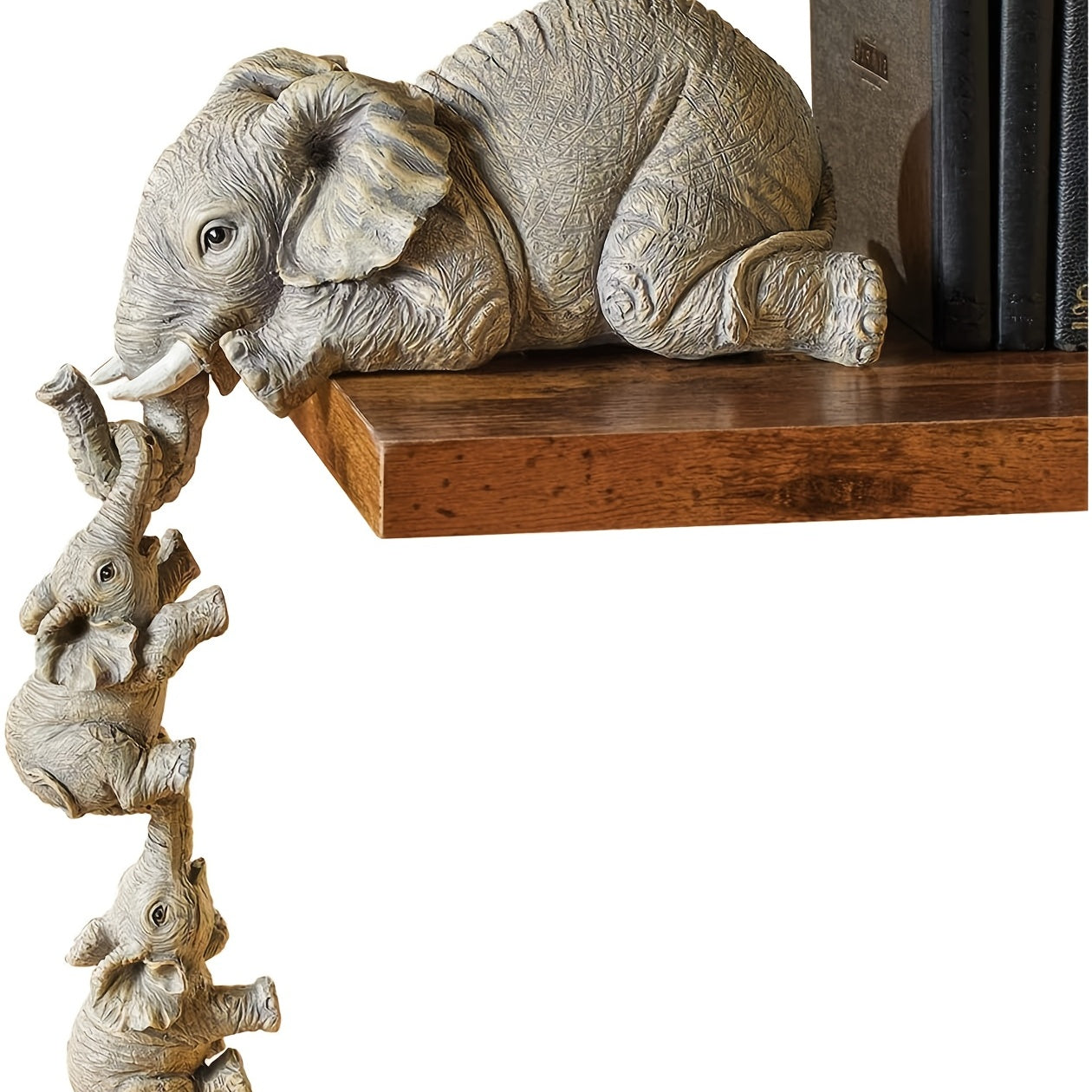 3pcs/set Adorable Elephant Hanging Decor - Resin Crafts for Home and Room Decor