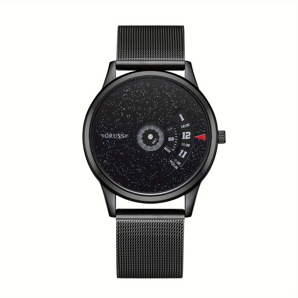 New technology personality trend high-grade men's watch  cool handsome everything durable mesh belt sports youth student men's watch