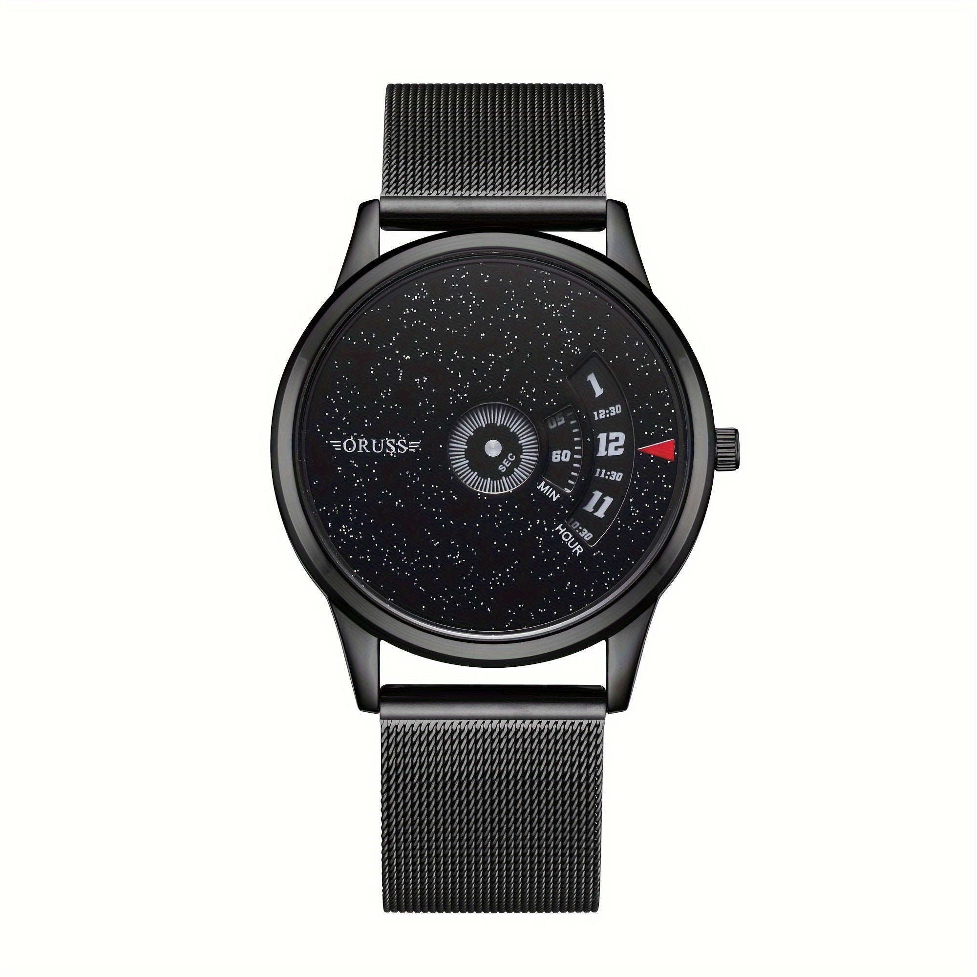 New technology personality trend high-grade men's watch  cool handsome everything durable mesh belt sports youth student men's watch
