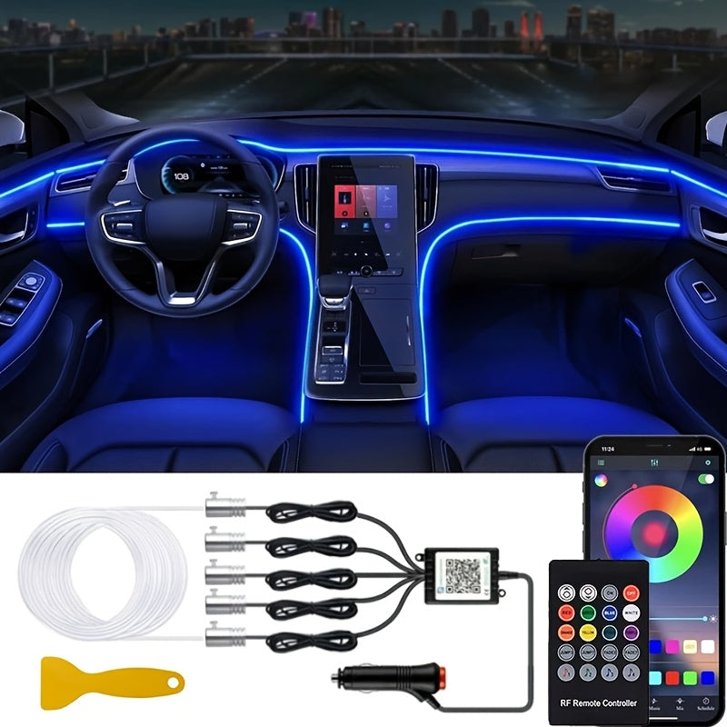 236-inch Optical Fiber, Automotive LED Light Strip, 5-in-1 Automotive Ambient Lighting Kit,