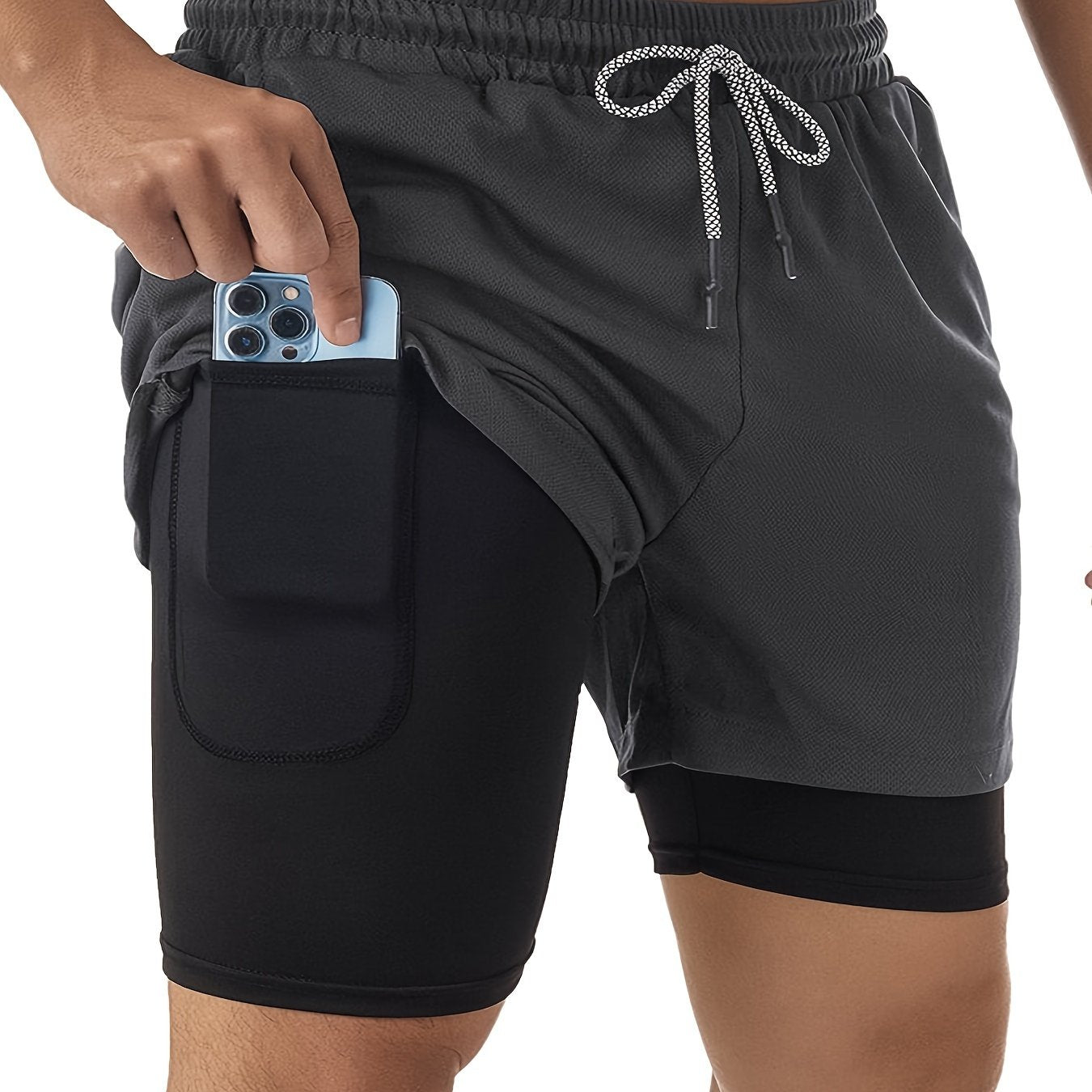 2-in-1 Double Layer Shorts for Men -