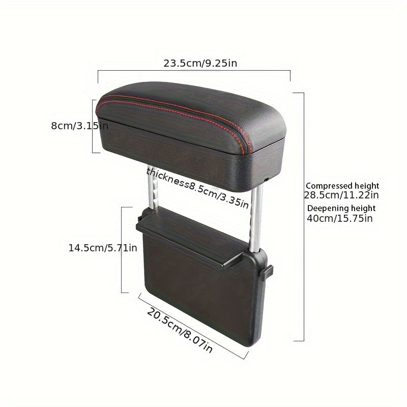 [Adjustable | Car Armrest] ABS Material Adjustable Height Car Armrest Cushion