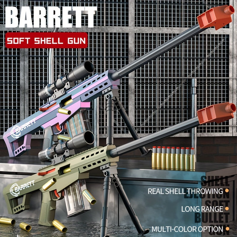 Toy Gun With Soft Bullets, Toys Foam Blaster With 10 Pcs EVA Darts&10pcs Bullet Shell, Shooting Games Education Toy Model For 8, 9, 14+ Kids Boys Christmas&Halloween Gifts