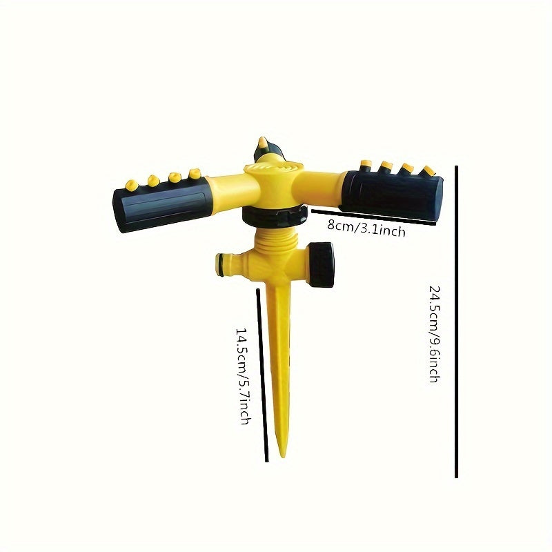 360° Universal Rotating Sprinkler Head - Automatic Watering Device with Adjustable Coverage - Durable Plastic Material, Easy Installation, and Versatile Lawn and Garden Irrigation Solution