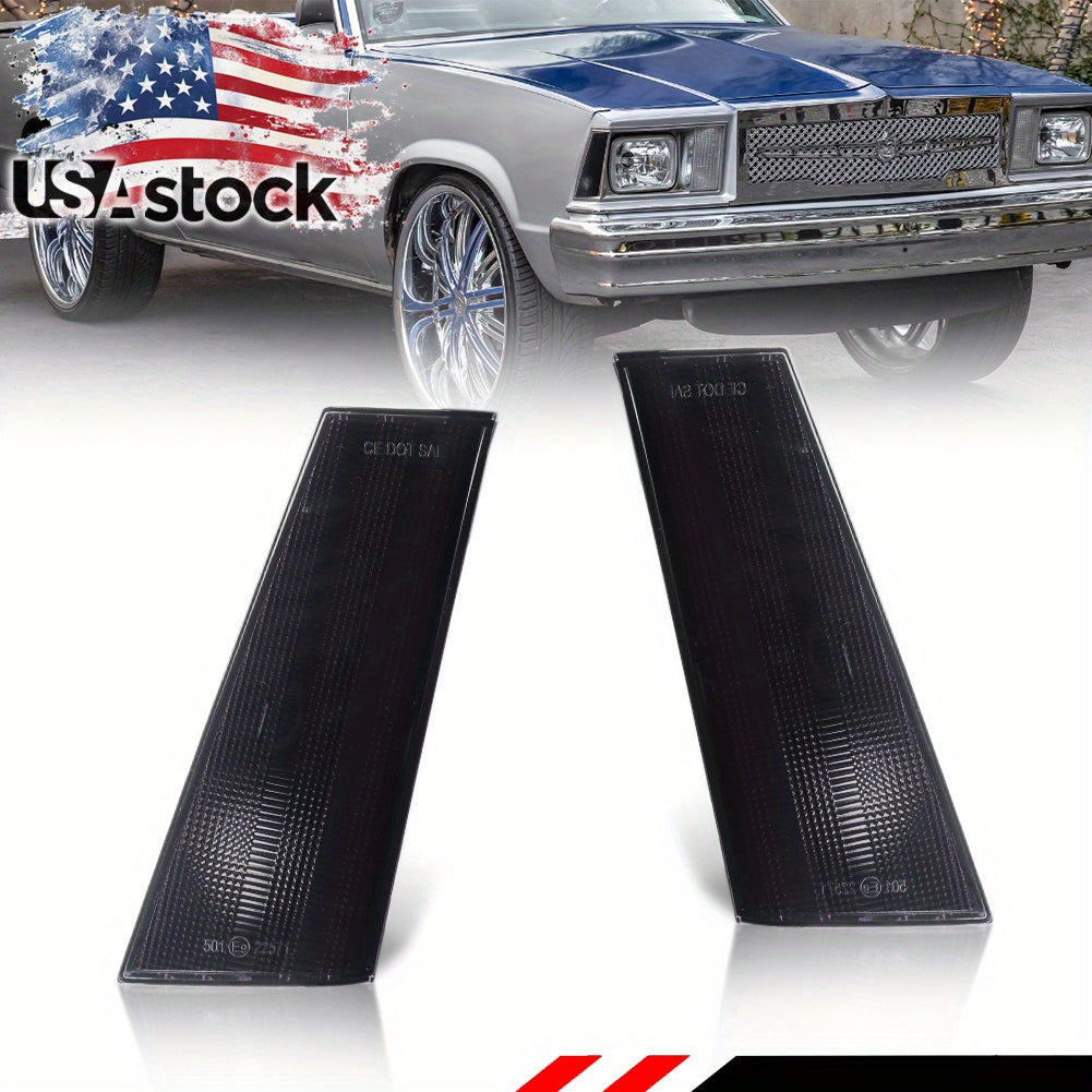 2pcs Clear/Smoked/Amber Lens Front Corner Parking Light