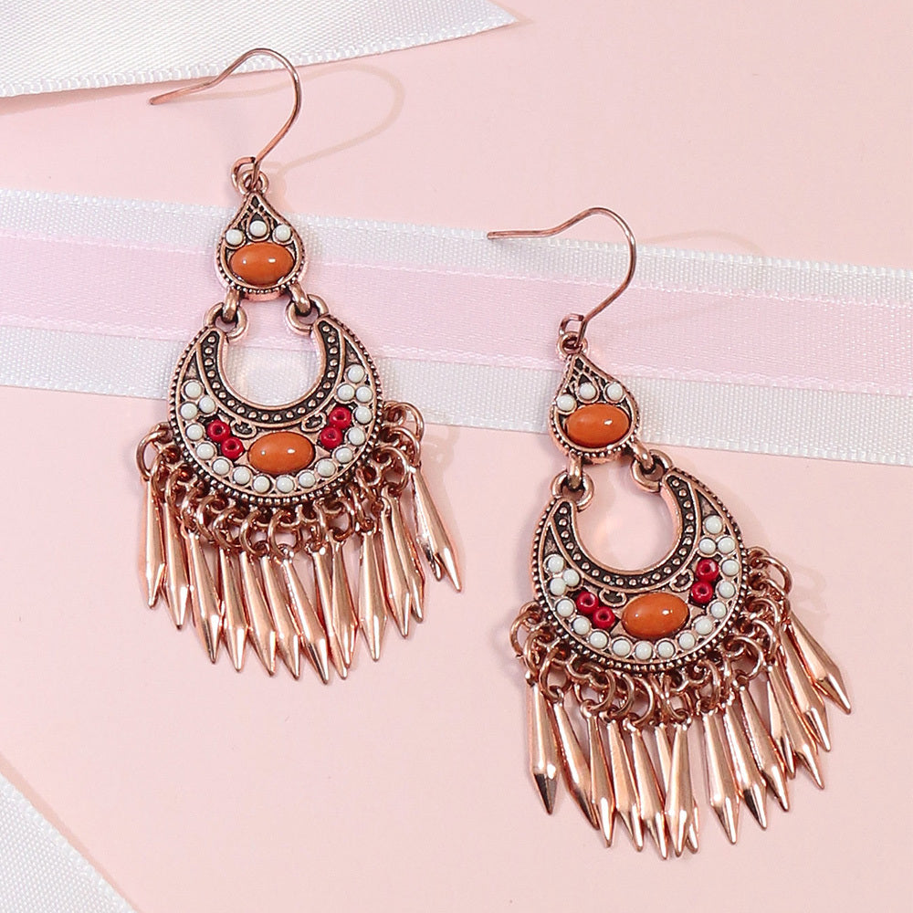 1 Pair/4 Pairs Vintage Style Women's Pendant  Tassel Earrings