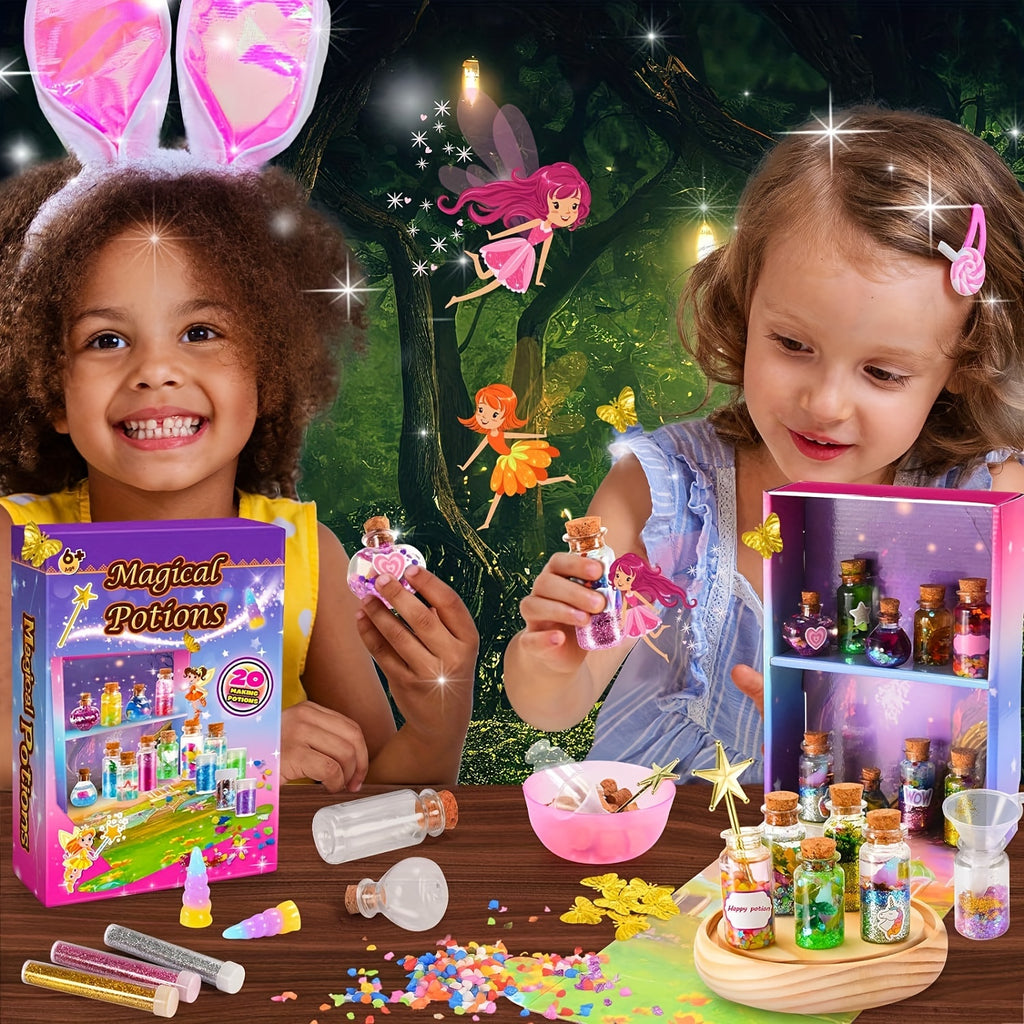 Craft Kits for Girls, 58 PC Magical Potion Kits for Kids, Fun Toys for Girls 8-12, DIY Creative Activity, Birthday Gifts for Kids Girls Ages 6 7 8 9 10-12 Year Old