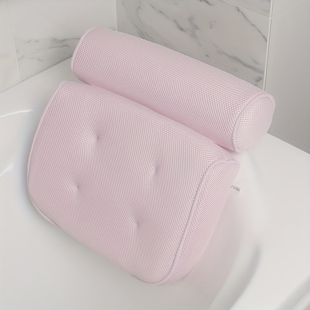 1pc Luxury Spa Bath Pillow with Strong Non-Slip Suction Cups for Comfortable Bathing and Support of Head, Back, Shoulder, and Neck, Valentine's Day gift for girlfriend