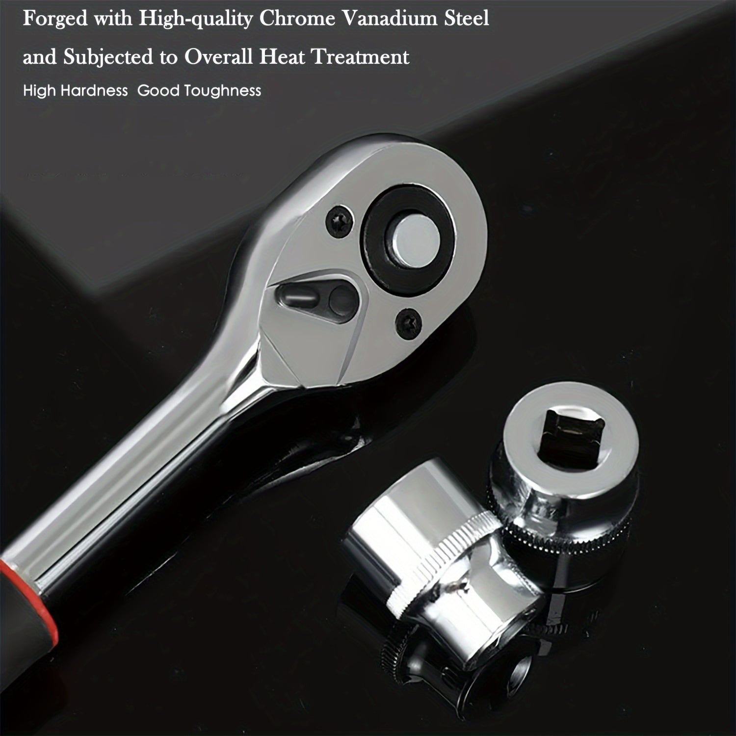 1SET 12-in-1 Xiaofei Auto Repair Tool Set, Quick Ratchet Wrench And Socket Set