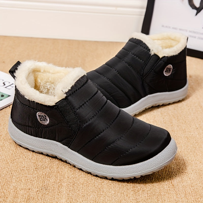 [Plush Snow Boots] Warm And Plush Women's Winter Snow Boots | Short, Thickened, Flat-Soled Footwear, Shoes