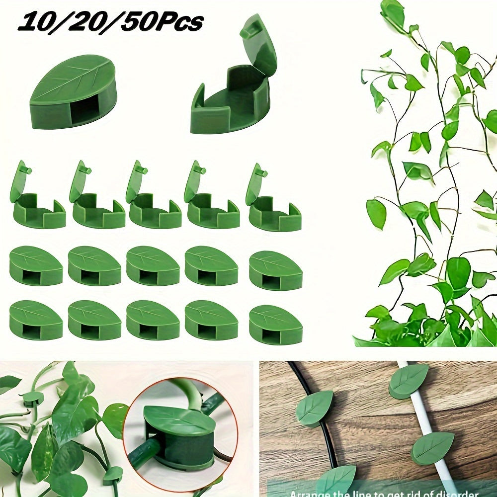 10/30/50pcs Invisible Plant Climbing Wall Fixture Rattan Vine Bracket Fixed Buckle Leaf Clips Traction Holder Garden опора для растений