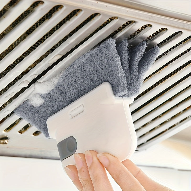 3pcs Window & Door Track Cleaning Brush - No Power Needed, Durable PP Bristles for Tight Gaps & Frames, Effortless Cleaning in Bedroom, Kitchen, Bathroom, Ergonomic Design | Polypropylene Construction