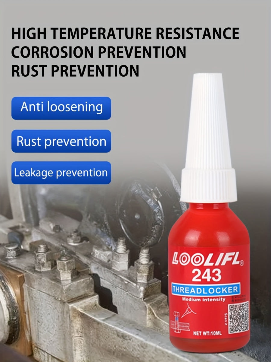 1/3pcs Multifunctional Vitamin Adhesive 222/243 Medium High Strength Screw Glue Medium High Strength Automotive Special Screw Glue Anti-slip Fastening Anaerobic Glue Removable And More