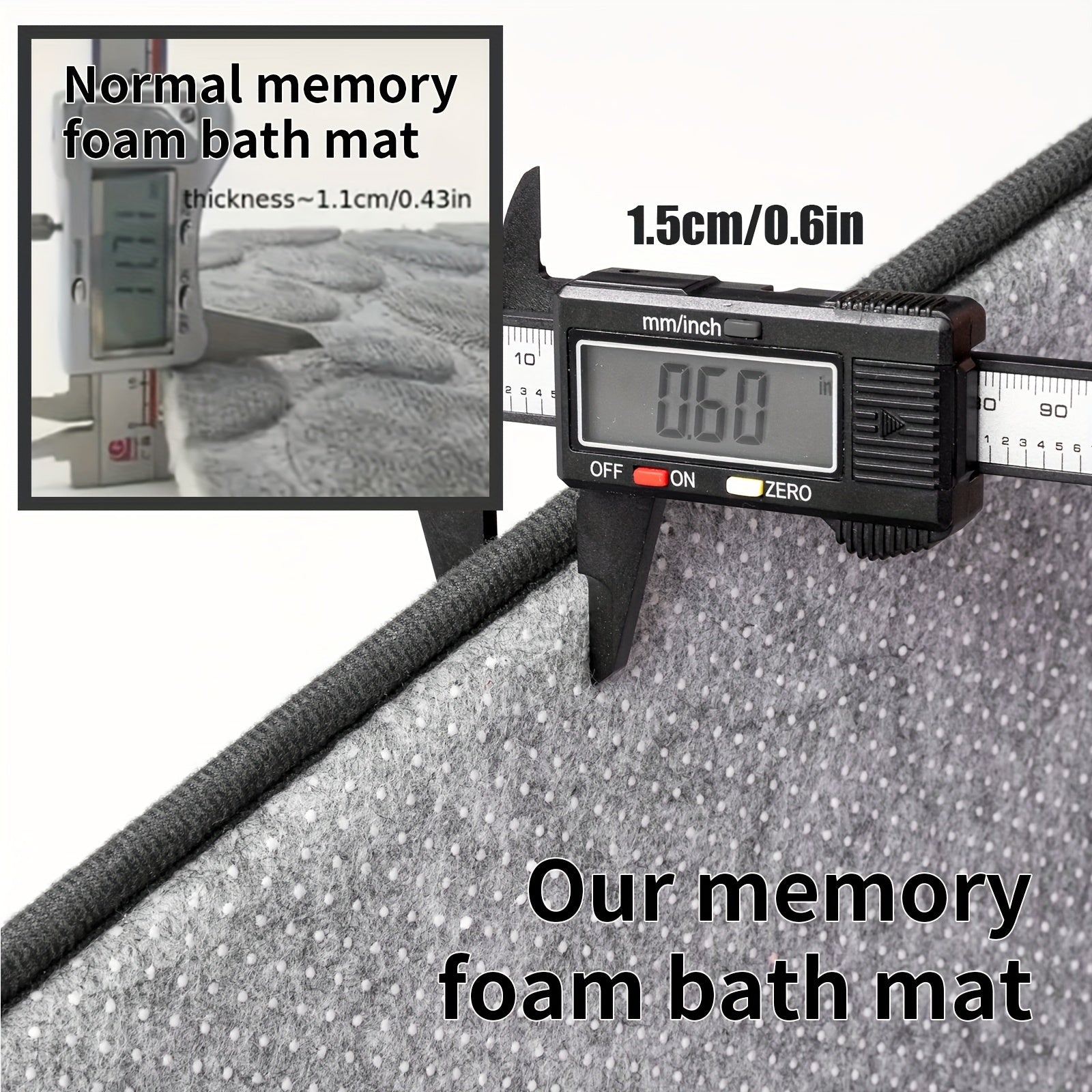 Bath Mat Set, Memory Foam Bathroom Rug Sets, Ultra Absorbent Bath Mat For Bathroom, Tub, Toilet - Non-Slip Bath Rugs Machine Washable & Dries Quickly, Bathroom Accessories, Bathroom Decor Set