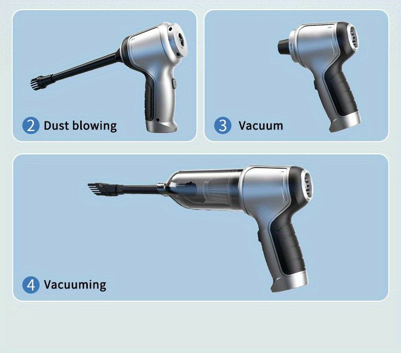 Car Vacuum Cleaner, Wireless High Suction Handheld Cleaning Machine, Household Appliance, Automotive Accessories, Robot Vacuum Cleaner