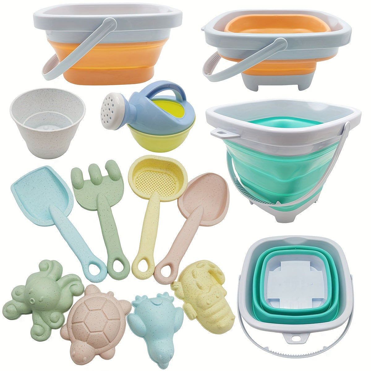 11PCS Beach Sand Toys Set - Fun Morandi Color Combination - Perfect Outdoor Toys For Kids!