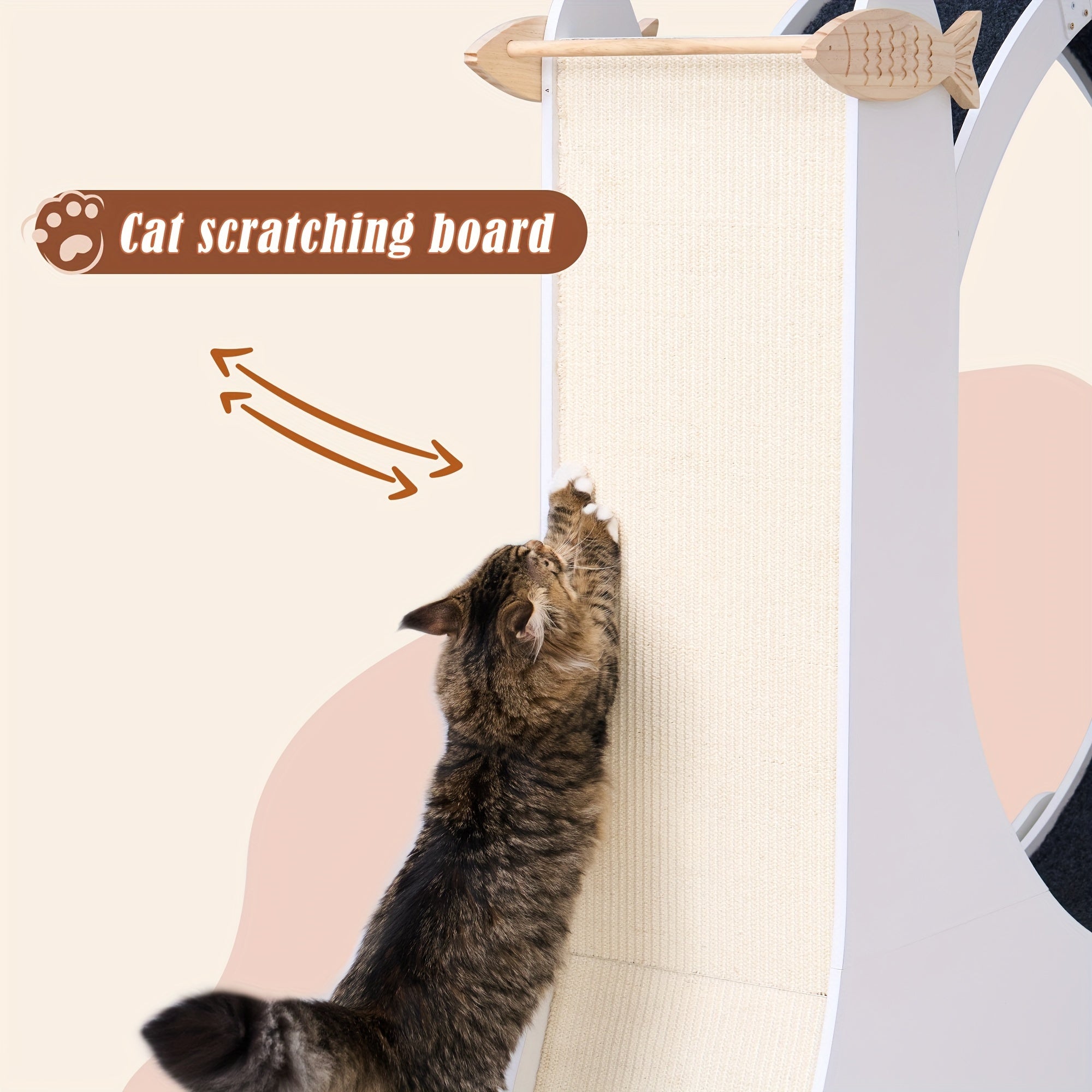 Soges Cat Treadmill, Preferred White Sisal Blanket, Cat Claw Sharpening Toys