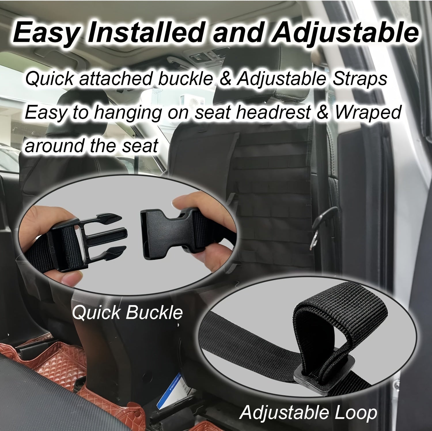 Automotive Gun Racks Vehicle Seat Back Rifle Gun Holder for Hunting Accessories Storage and Organizer, Deer/Duck Hunting Gift for Men