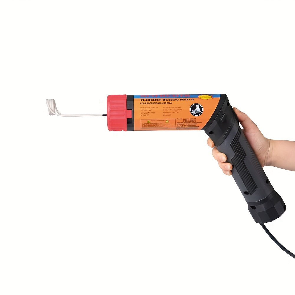 1100W Handheld Magnetic Induction Heater Kit with 8 Coils, Flameless Heat Tool for Automotive Applications, 110-130V Power Supply, US Plug - No Fuel Required