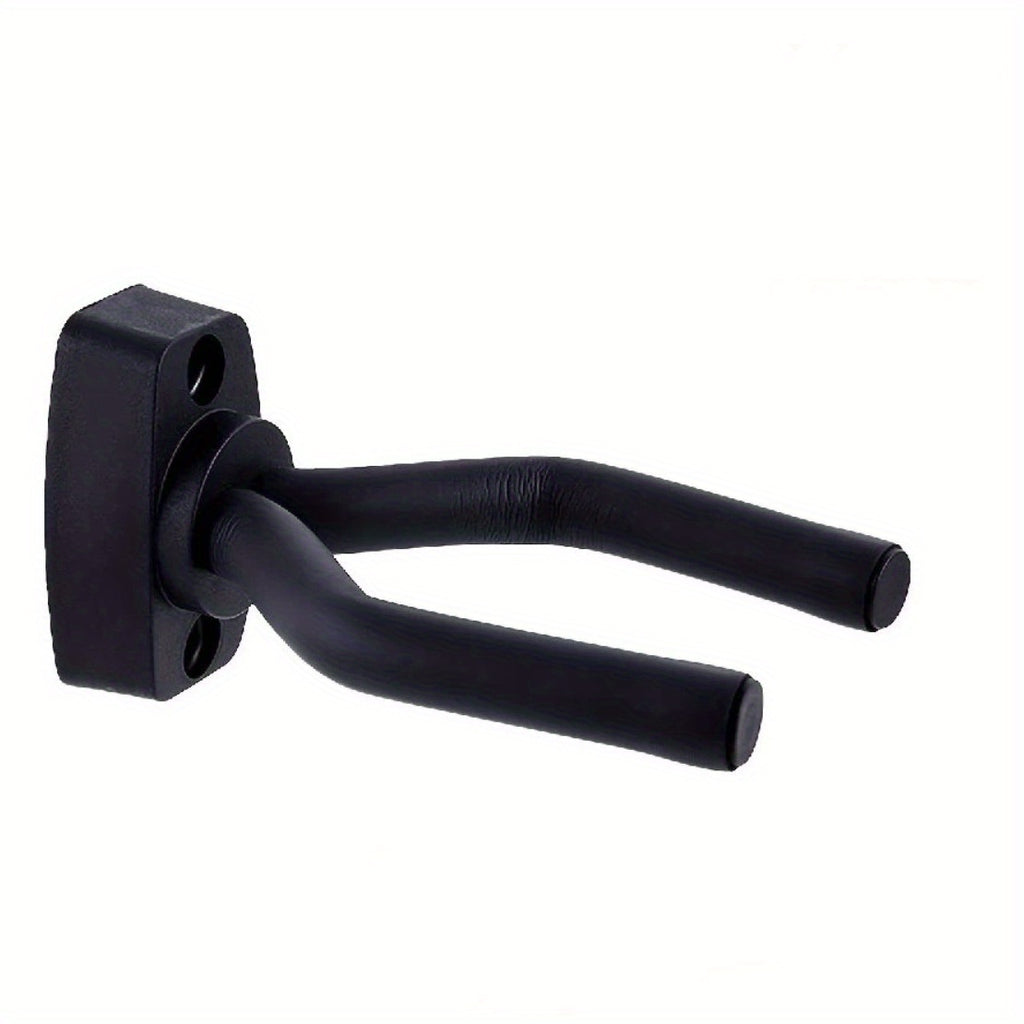 1/2 pcs Guitar Wall Mount Hanger Black Guitar Hanger Wall Hook Holder Stand Display with Screws - Easy to Install - Fits All Size Guitars, Bass, Mandolin, Banjo, Ukulele