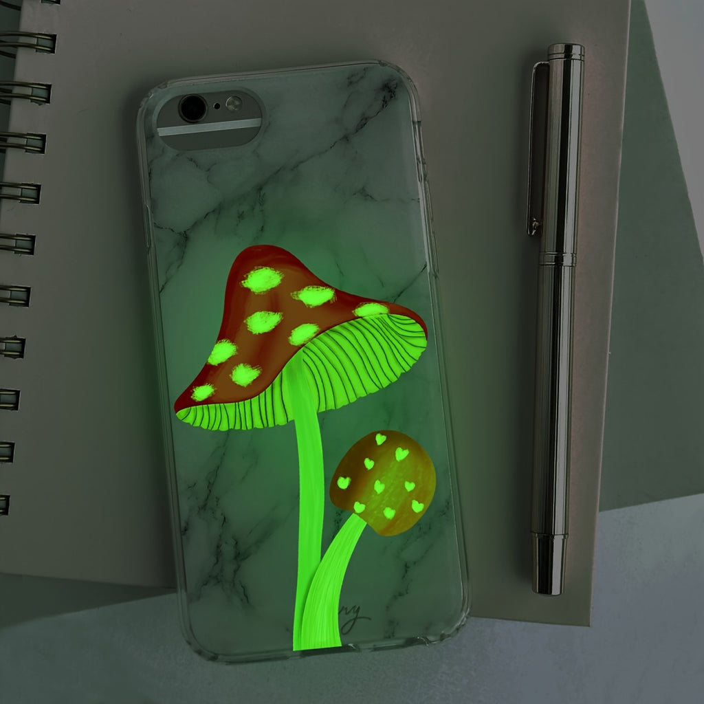 Self-Adhesive Glow Mushroom Switch Sticker - Easy to Find, Reusable & Fun Themed Art Deco